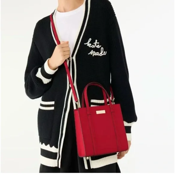 Kate spade red mini tote - Picture 2 of 6